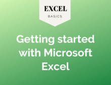 Getting started with Microsoft Excel