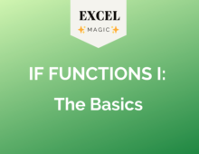 IF Functions I: The Basics