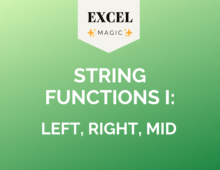 String Functions I: LEFT, RIGHT, MID