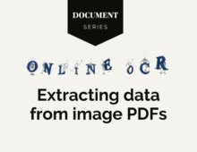 Using OCR to get data out of images within PDFs