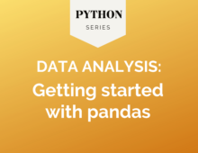 Python for data analysis: Getting started with pandas