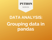 Python for data analysis: Grouping data in pandas