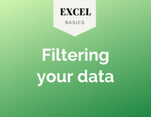 Excel Basics: Filtering your data