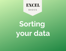Excel Basics: Sorting your data